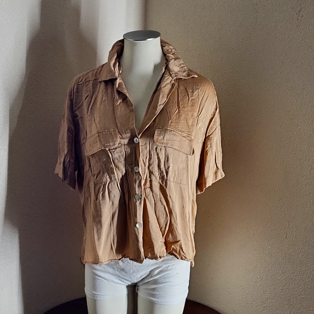 Zara brown shirt